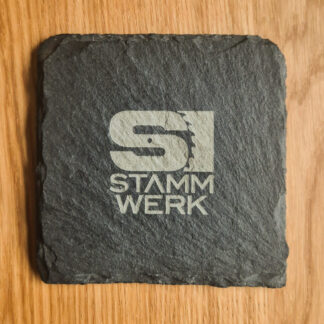 Schieferuntersetzer mit Lasergravur